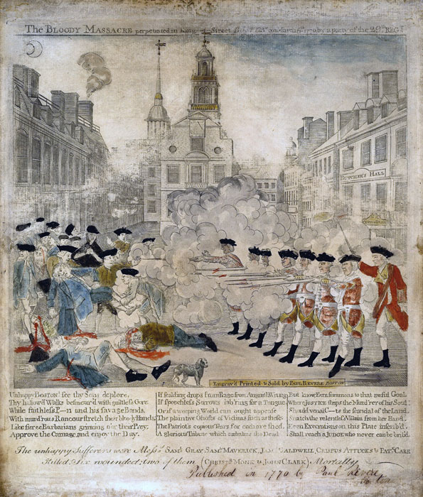Boston Massacre Paul Revere