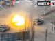 Tanks Fire in Mariupol (@polkazov/news.au.com)